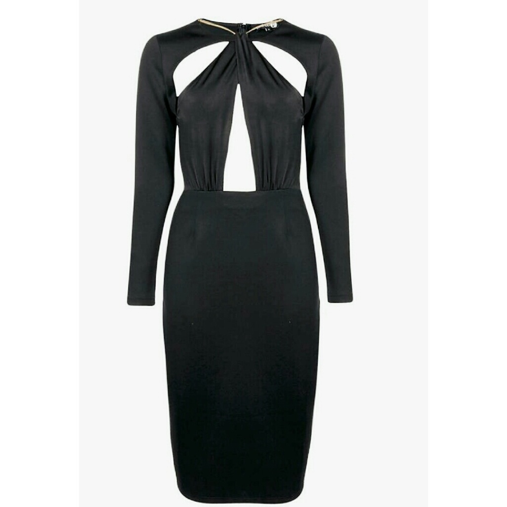 Mya Twist cut out front Midi dress